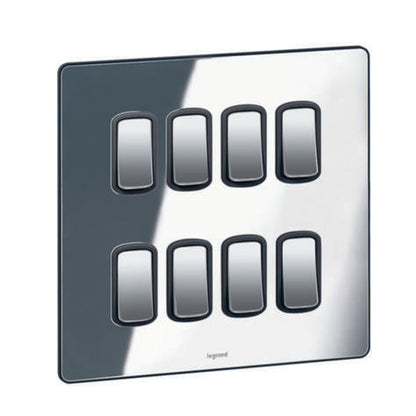 SYNERGY SLEEK DESIGN - FRONT PLATE - 8 GRID MOD - 2X2 GANG