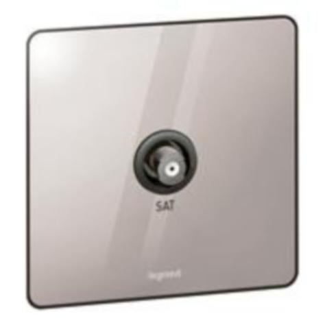 SYNERGY SLEEK - SINGLE "F" TYPE TV SOCKET