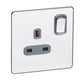 SYNERGY SLEEK - 1 GANG SWITCHED DOUBLE POLE BS SOCKET OUTLET 13A