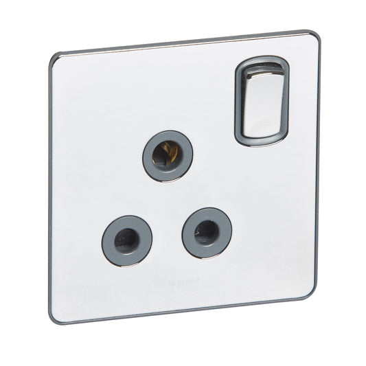 SYNERGY SLEEK - 1 GANG SWITCHED SINGLE POLE SOCKET OUTLET 15A