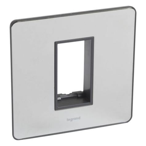 SYNERGY SLEEK - 1 GANG FRONT PLATE FOR ARTEOR 1 MODULE MECHANISM