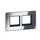 SYNERGY SLEEK - 2 GANG FRONT PLATE FOR ARTEOR 2 MODULE MECHANISM