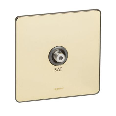 SYNERGY SLEEK - SINGLE "F" TYPE TV SOCKET