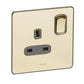 SYNERGY SLEEK - 1 GANG SWITCHED SINGLE POLE BS SOCKET OUTLET 13A