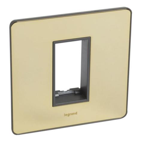 SYNERGY SLEEK - 1 GANG FRONT PLATE FOR ARTEOR 1 MODULE MECHANISM