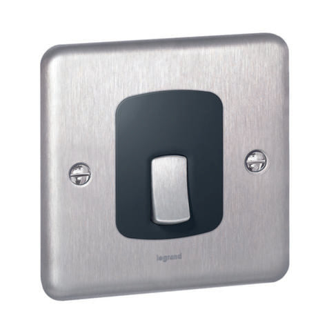 SYNERGY AUTHENTIC - DOUBLE POLE SWITCH - 20A - BRUSHED STAINLESS STEEL