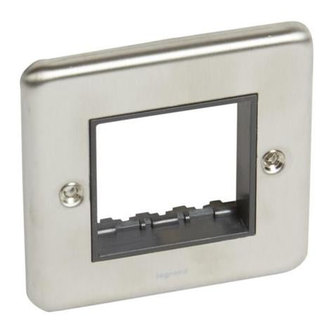 SYNERGY AUTHENTIC - 1 GANG FRONT PLATE FOR ARTEOR 2 MODULE MECHANISM
