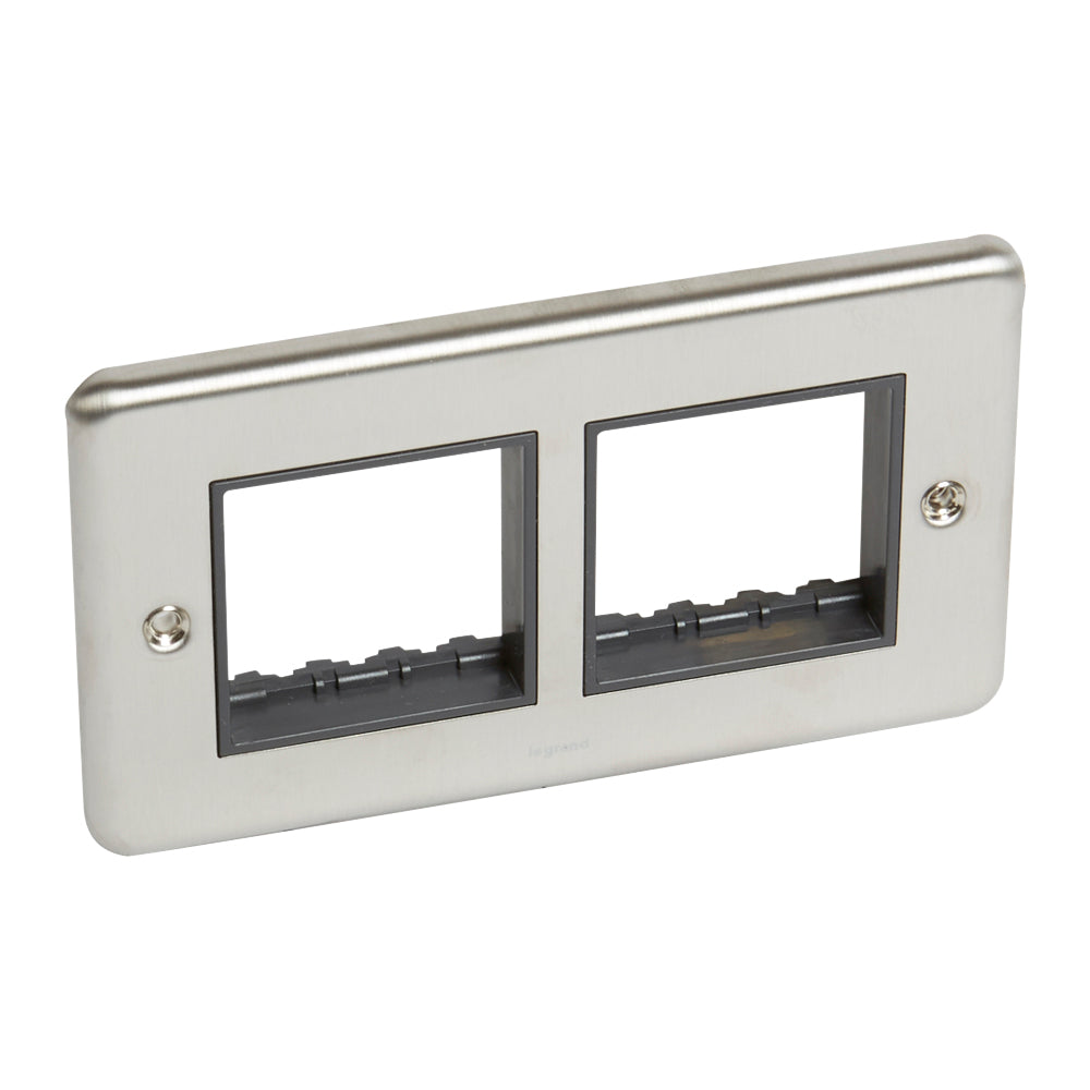 SYNERGY AUTHENTIC - 2 GANG FRONT PLATE FOR TWO ARTEOR 2 MODULE MECHANISM