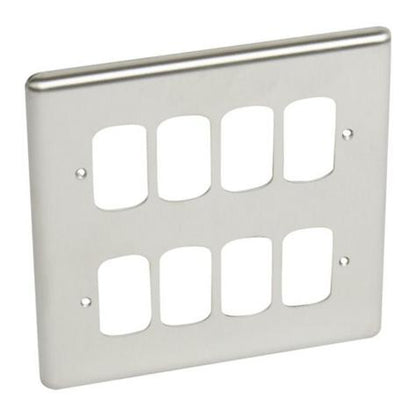 SYNERGY AUTHENTIC - FRONT PLATE - 8 GRID MODULE - 2X2 GANG
