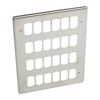 SYNERGY AUTHENTIC - FRONT PLATE - 24 GRID MODULE - 4X3 GANG