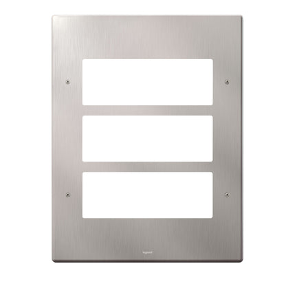 SYNERGY AUTHENTIC - FRONT PLATE - FOR 18 ARTEOR MODULES - 3X3 GANG