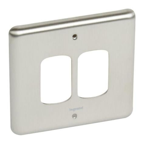 SYNERGY AUTHENTIC - FRONT PLATE - 2 GRID MODULE - 1 GANG