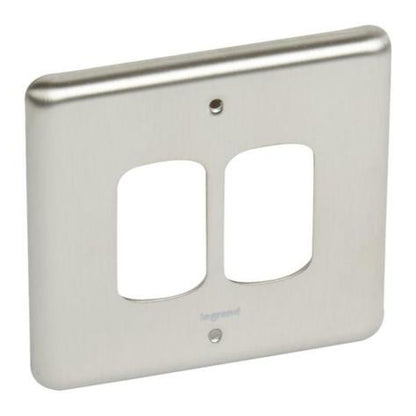 SYNERGY AUTHENTIC - FRONT PLATE - 2 GRID MODULE - 1 GANG