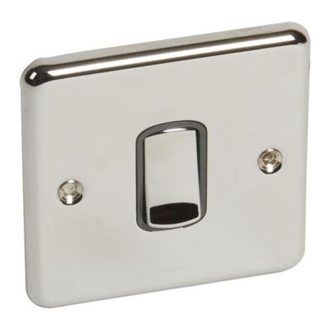 SYNERGY AUTHENTIC - 1 GANG 2-WAY SWITCH - 10AX - POLISHED STAINLESS STEEL