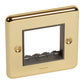 SYNERGY AUTHENTIC - 1 GANG FRONT PLATE FOR ARTEOR 2 MODULE MECHANISM