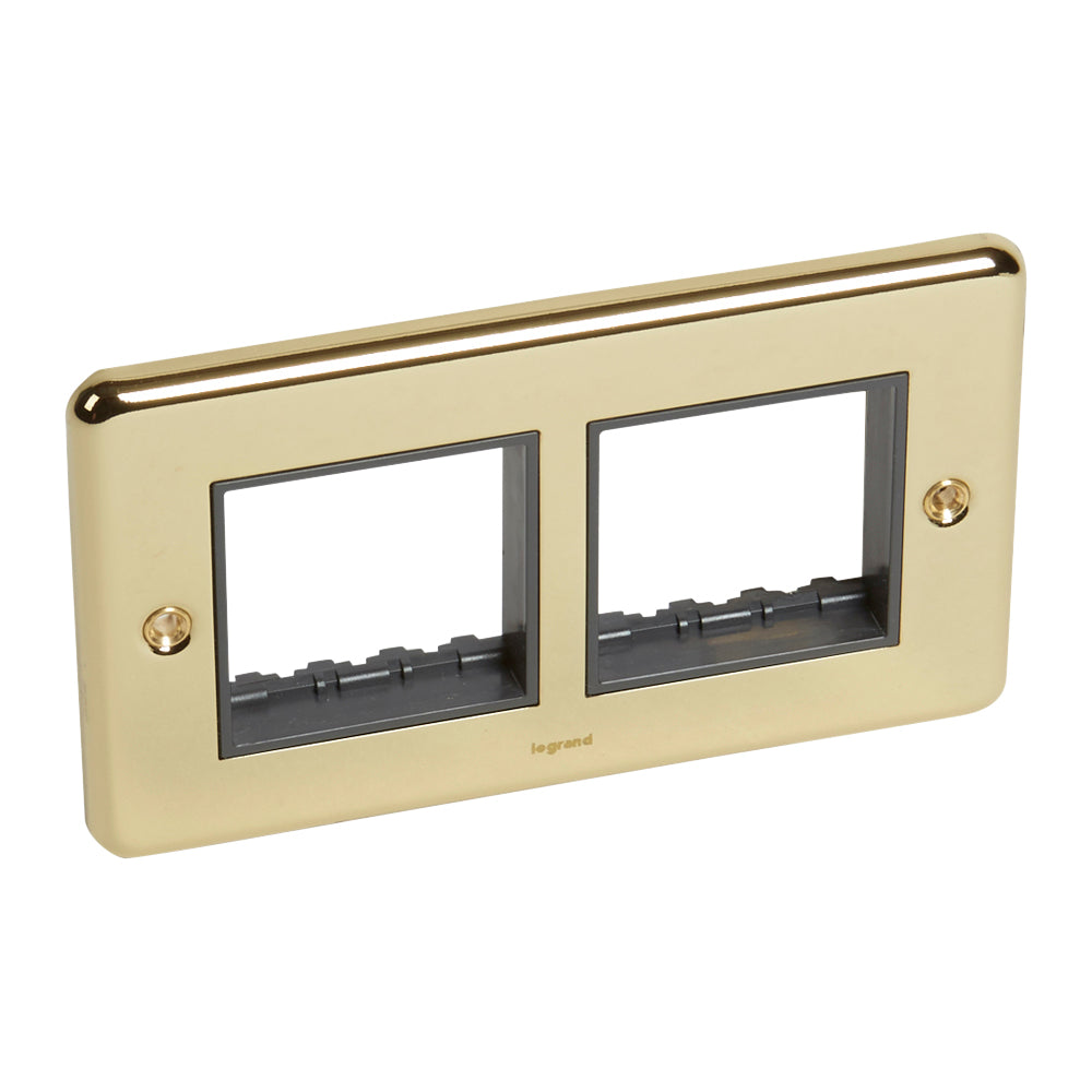 SYNERGY AUTHENTIC - 2 GANG FRONT PLATE FOR TWO ARTEOR 2 MODULE MECHANISM