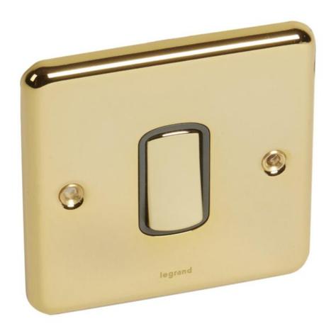 SYNERGY AUTHENTIC - 1 GANG 2-WAY SWITCH - 20AX - GLOSSY GOLD