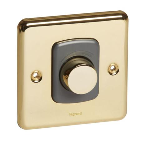 SYNERGY AUTHENTIC - PUSH ON/OFF ROTARY DIMMER - 1000W - GLOSSY GOLD