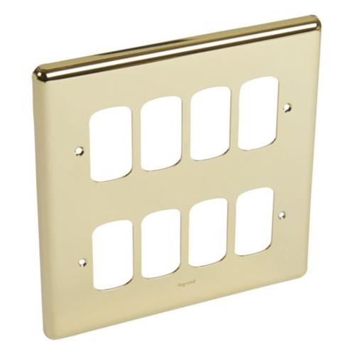 SYNERGY AUTHENTIC - FRONT PLATE - 8 GRID MODULE - 2X2 GANG