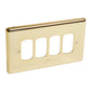 SYNERGY AUTHENTIC - FRONT PLATE - 4 GRID MODULE - 2 GANG