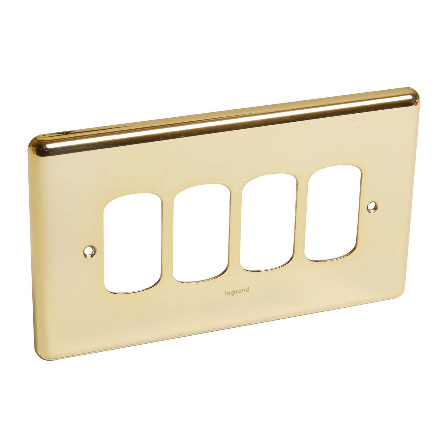 SYNERGY AUTHENTIC - FRONT PLATE - 4 GRID MODULE - 2 GANG